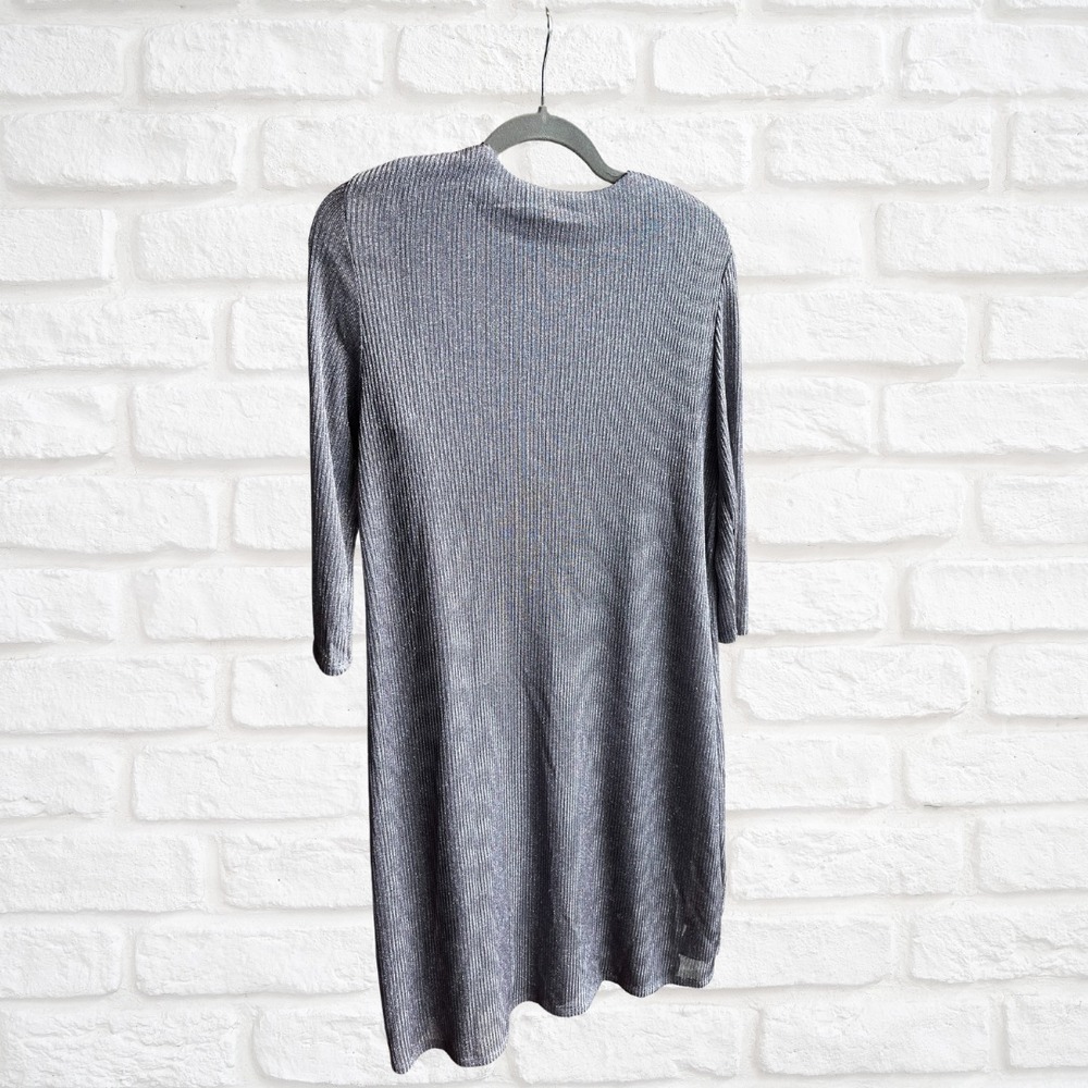 R&M Richards Women's Metallic Two-Piece Jacket Dress, Silver, Size 10 - Picture 3 of 6